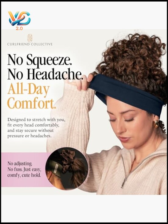 Non Slip Workout Headband for Women – Gym Yoga Running – Breathable TENCEL Wool main image 4